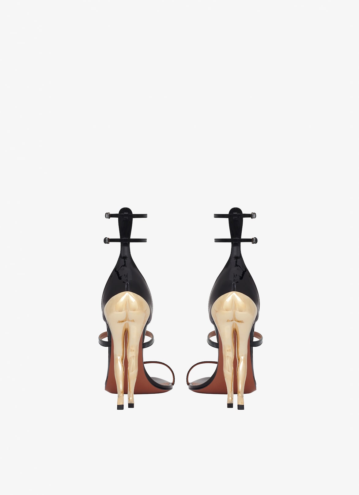 Cabaret sandals in patent calfskin ALAÏA  CABARET SANDALS IN PATENT CALFSKIN